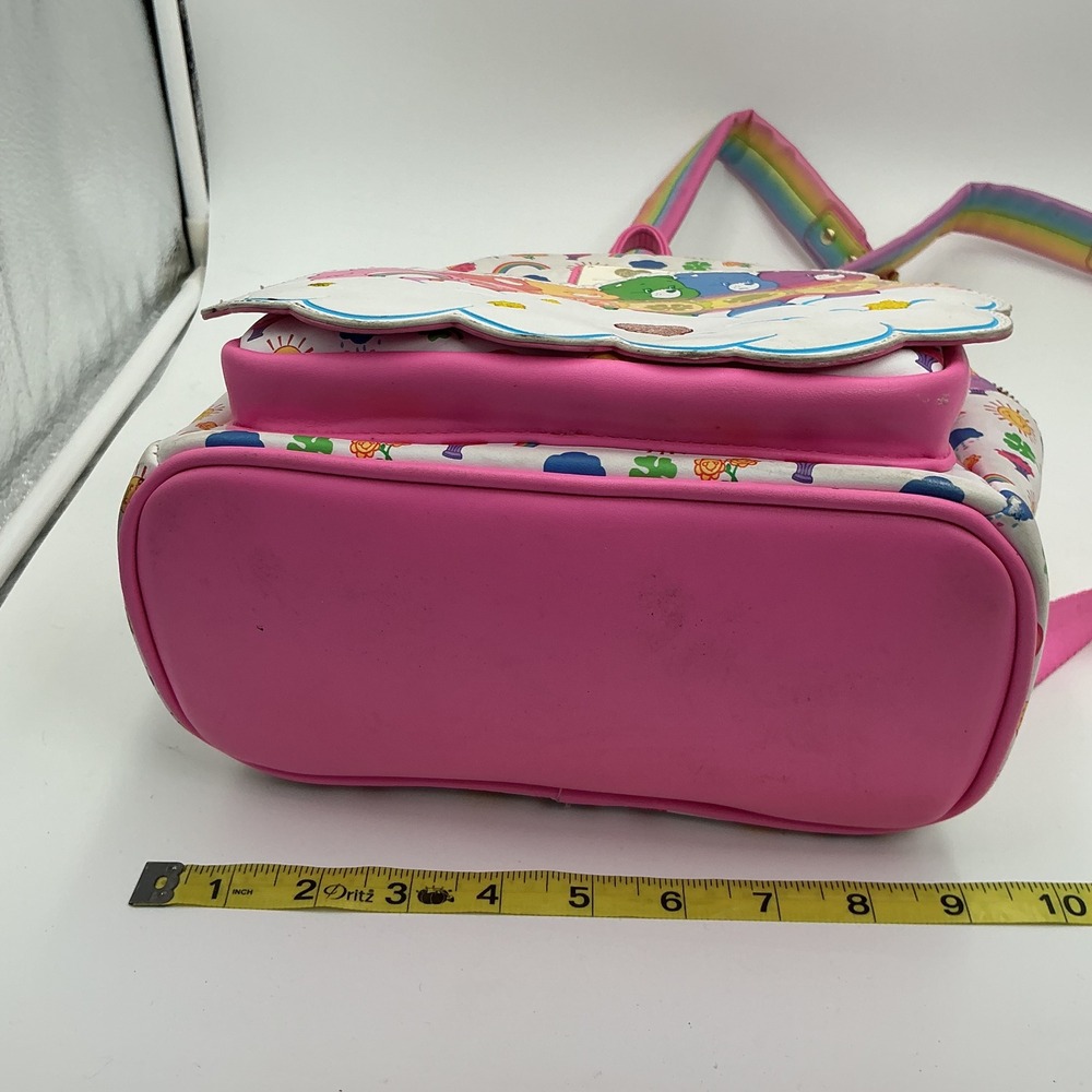 Loungefly Care Bears Rainbow Mini Backpack White Pink Faux Leather - Picture 11 of 11
